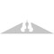 Ekena Millwork Acorn Architectural Grade PVC Pediment, 36"W x 9"H x 2-3/4"P (Pitch 6/12) PEDPS036X090ACR00 - alternate 4
